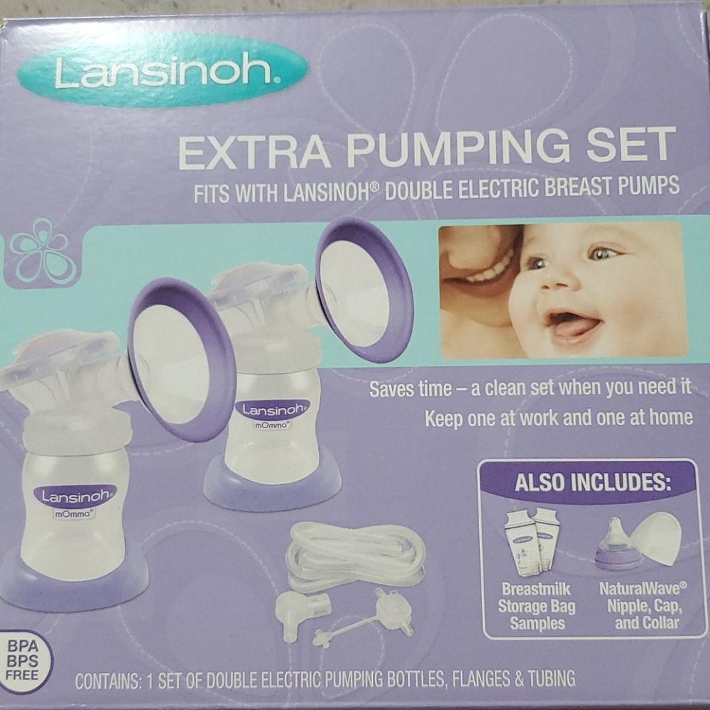 Lansinoh extra pumping set